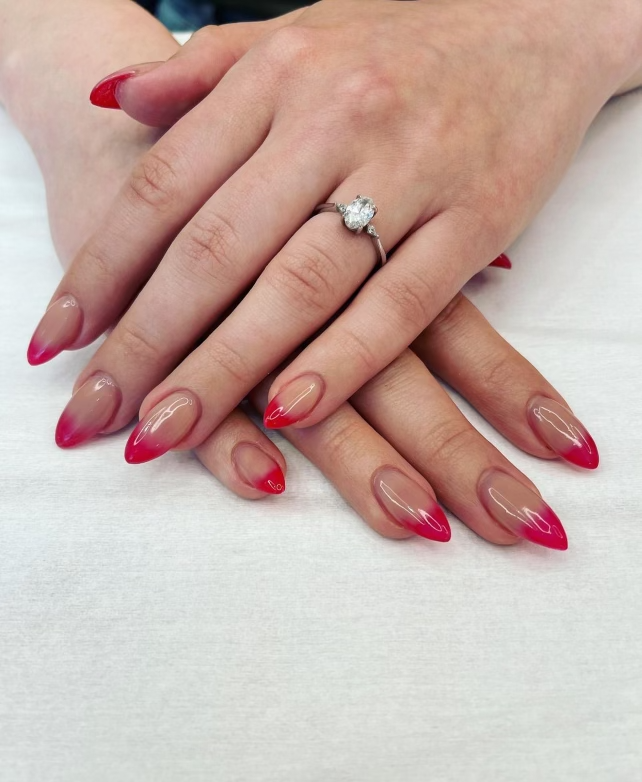 Healthy Nails Pink French Pure Nails Madison WI