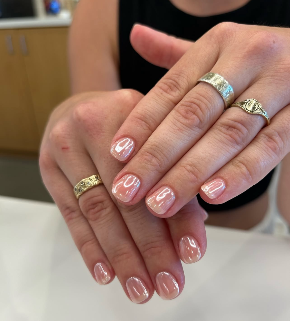 Glazed Donut Wedding Nails Pure Nails Madison Wisconsin